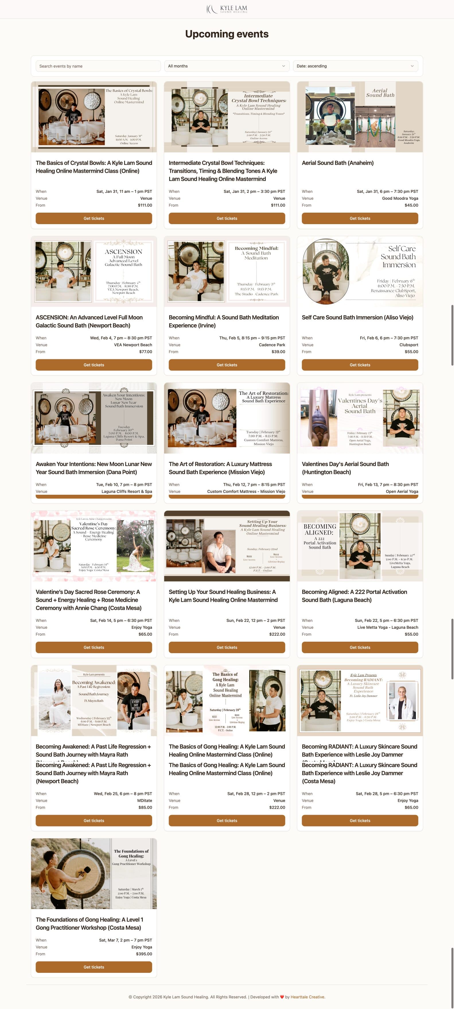 Kyle Lam app full page interface
