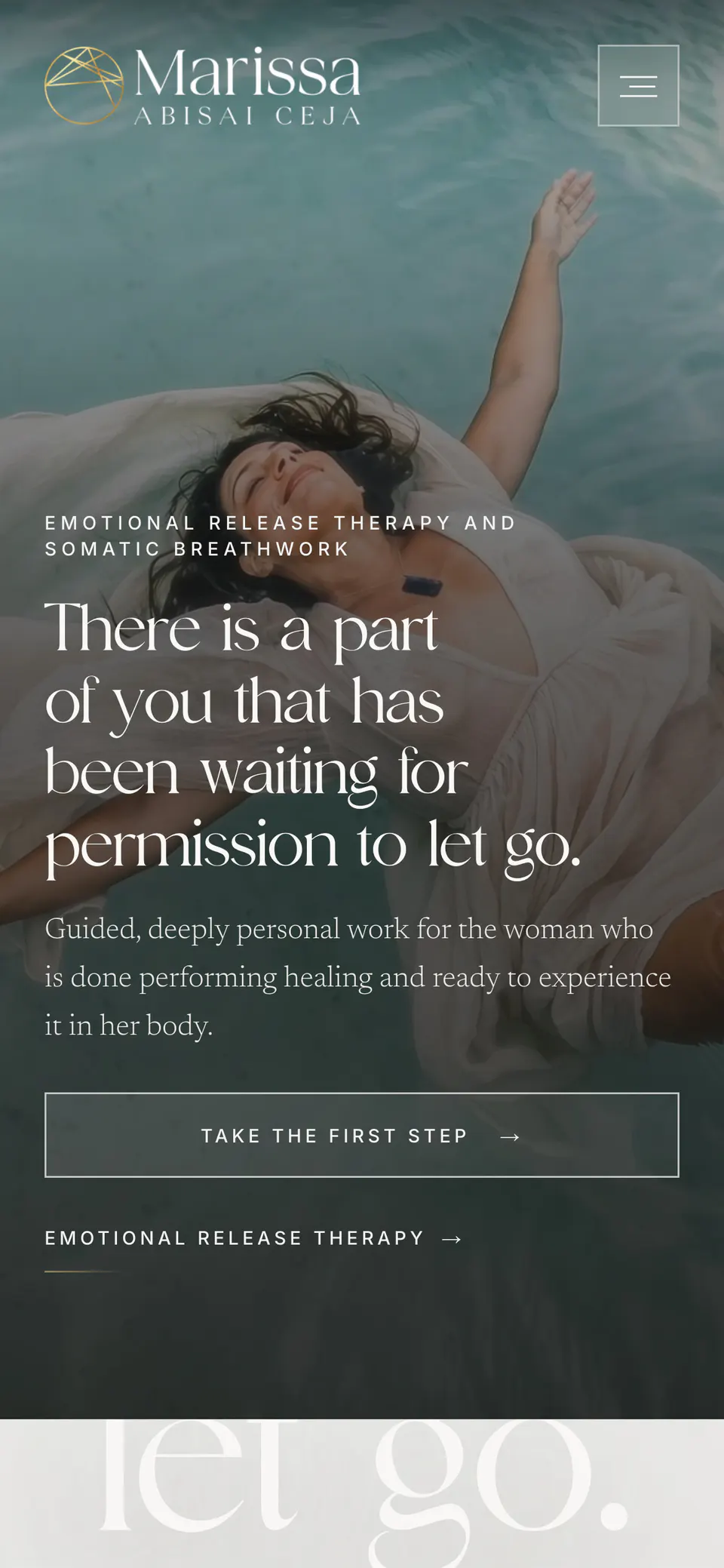 Marissa Abisai Ceja, the home page on a phone