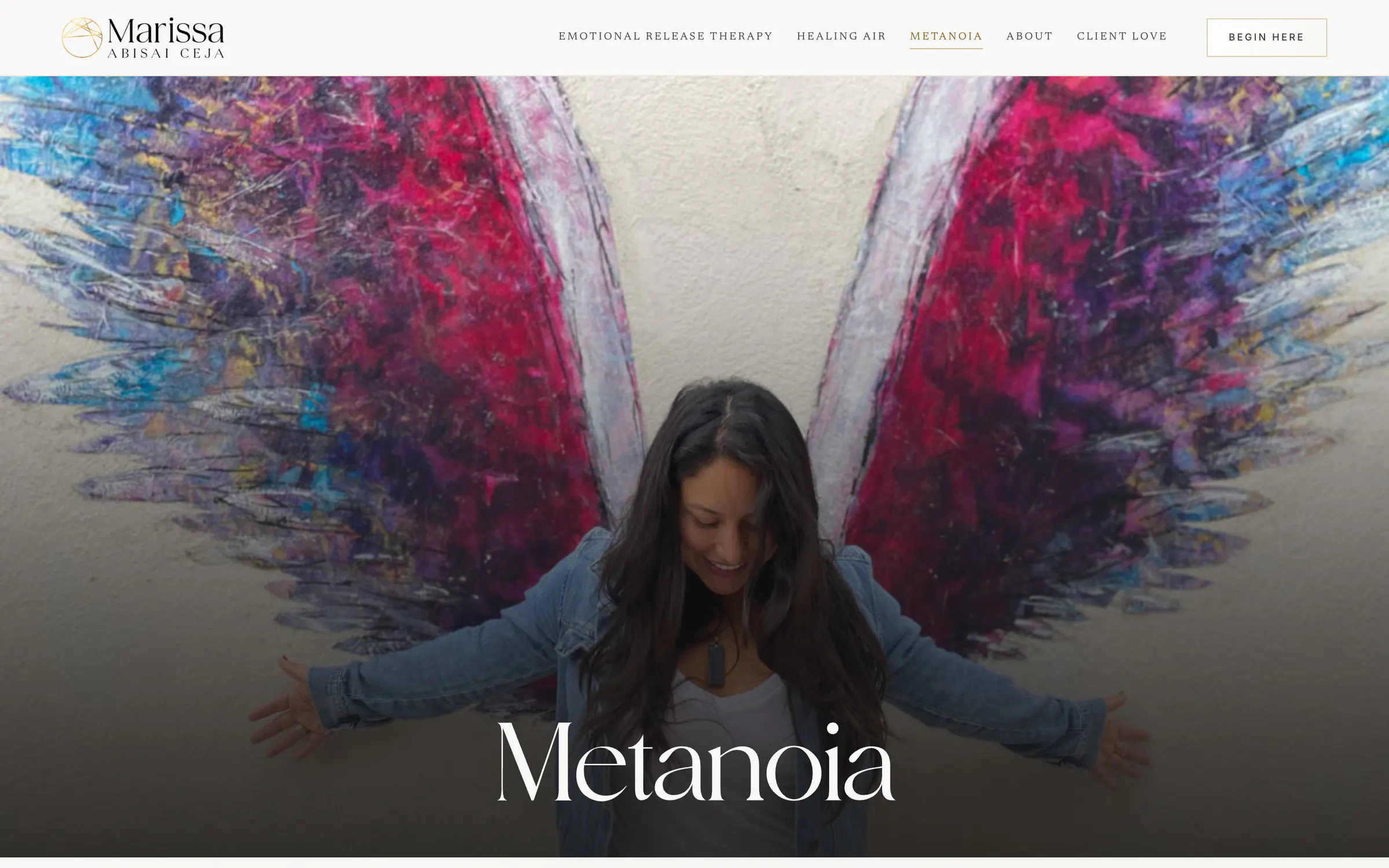 Marissa Abisai Ceja, the Metanoia immersion page