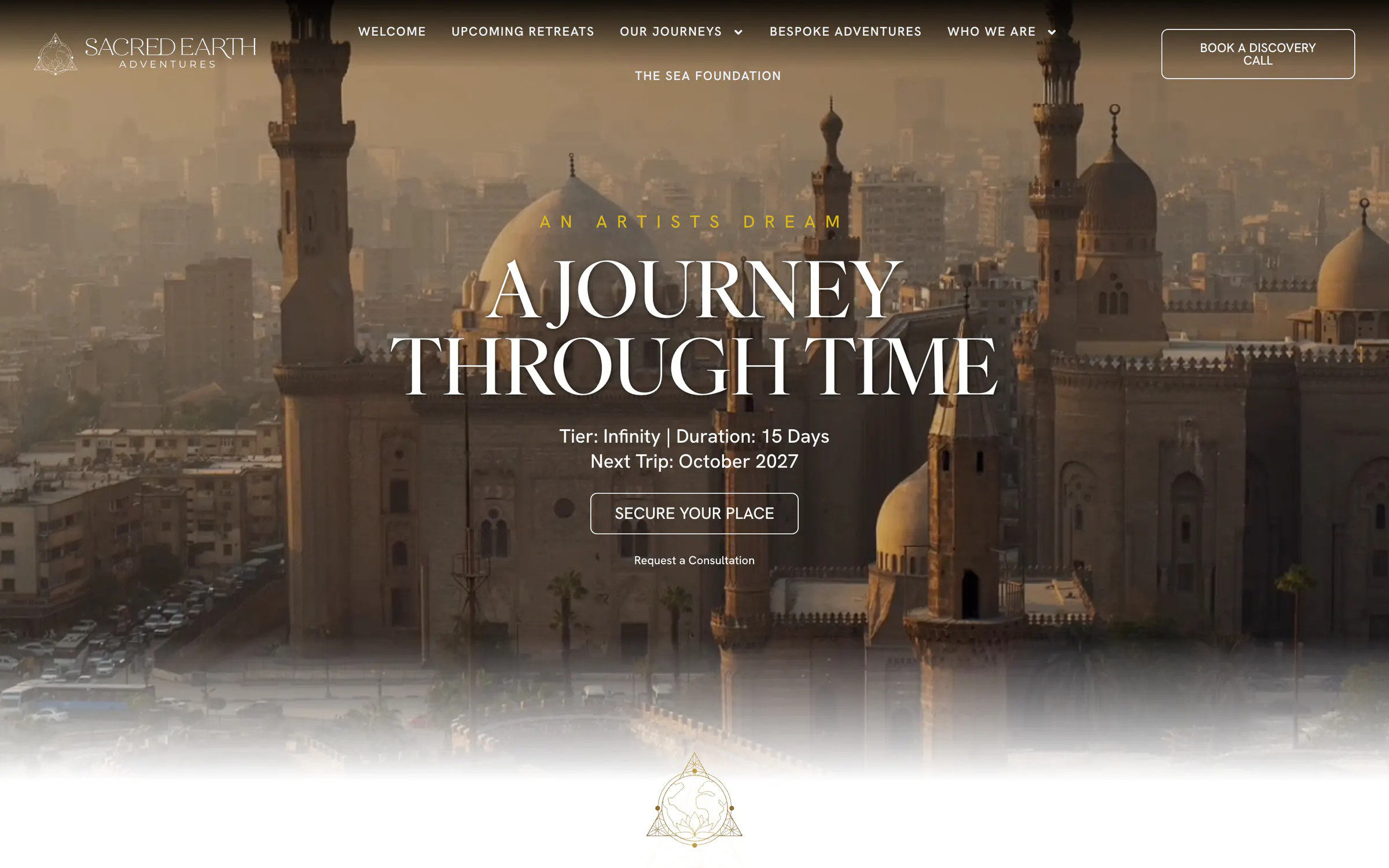 Sacred Earth Adventures, the Egypt pilgrimage page